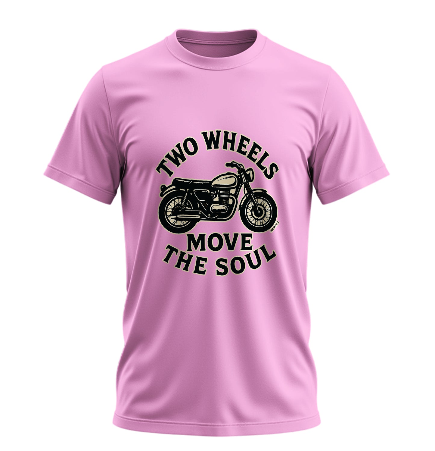 Two Wheels Move The Soul - İki Teker Ruhu Taşır - 10 Farklı Renk - Unisex Rahat Kalıp Baskılı Tişört - Moto Garage Collection
