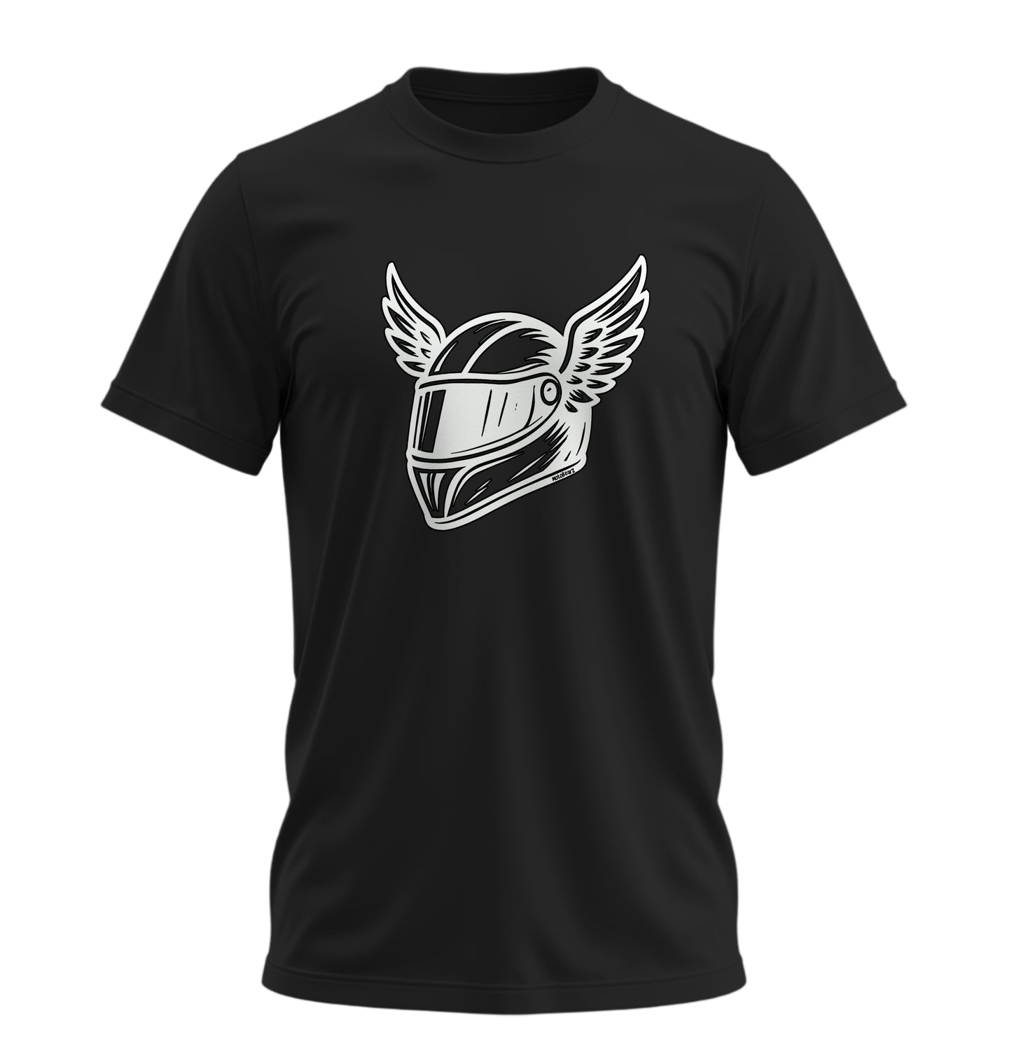 Wings Helmet - 10 Farklı Renk - Unisex Rahat Kalıp Baskılı Tişört - Moto Garage Collection