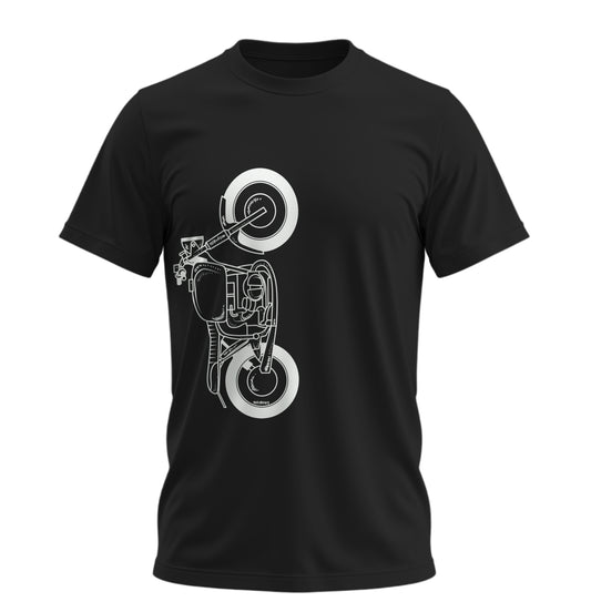 The Classic Crimson Vulture  - 10 Farklı Renk - Unisex Rahat Kalıp Baskılı Tişört - Moto Garage Collection