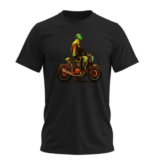 Neon Rider - 10 Farklı Renk - Unisex Rahat Kalıp Baskılı Tişört - Moto Garage Collection