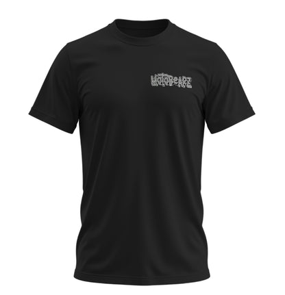 MotoBearZ Siyah Beyaz Graffiti - 10 Farklı Renk - Unisex Rahat Kalıp Baskılı Tişört - Regular Tişört Collection