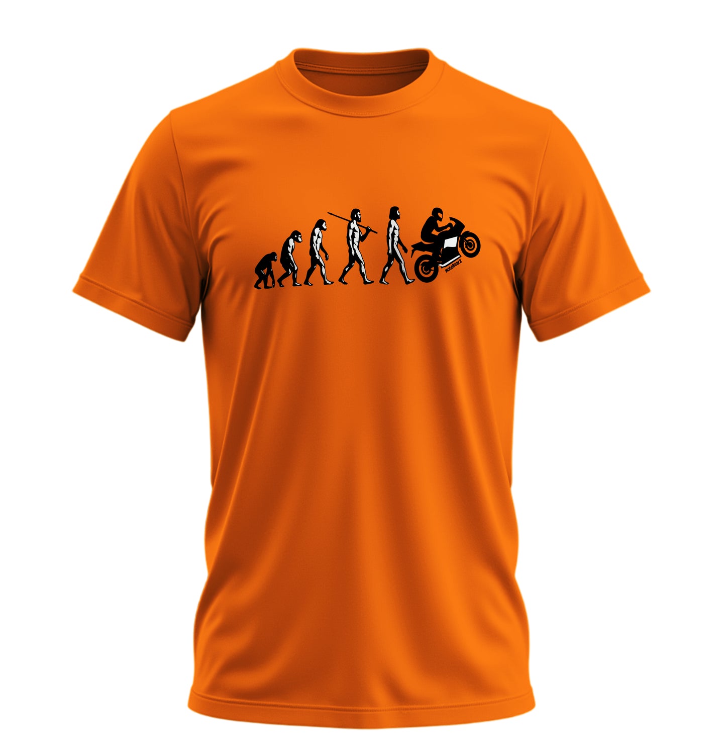 The Evolution of a Rider - Bir Motorcunun Evrimi - Unisex Rahat Kalıp Baskılı Tişört - Moto Garage Collection