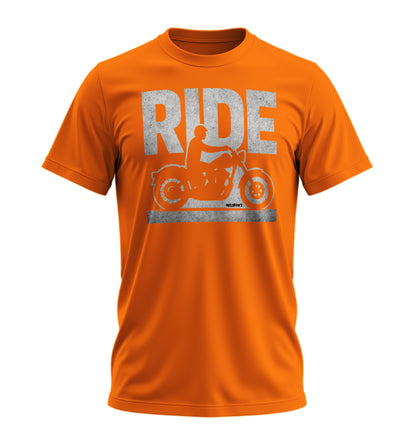 Ride - 10 Farklı Renk - Unisex Rahat Kalıp Baskılı Tişört - Moto Garage Collection