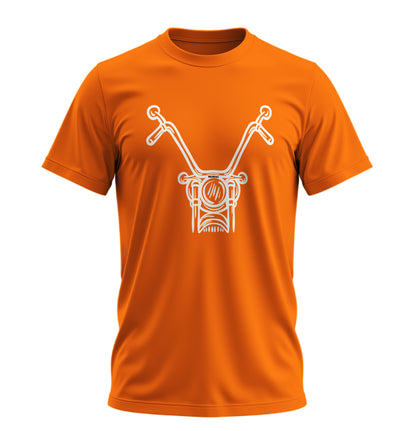 Chopper Head - 10 Farklı Renk - Unisex Rahat Kalıp Baskılı Tişört - Moto Garage Collection