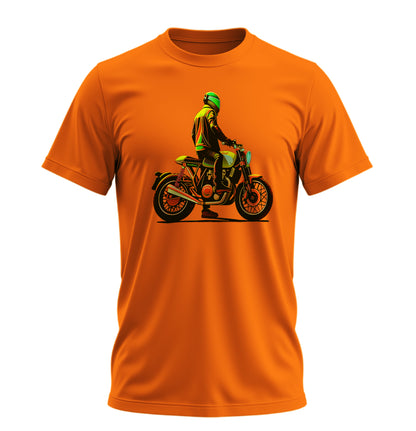 Neon Rider - 10 Farklı Renk - Unisex Rahat Kalıp Baskılı Tişört - Moto Garage Collection
