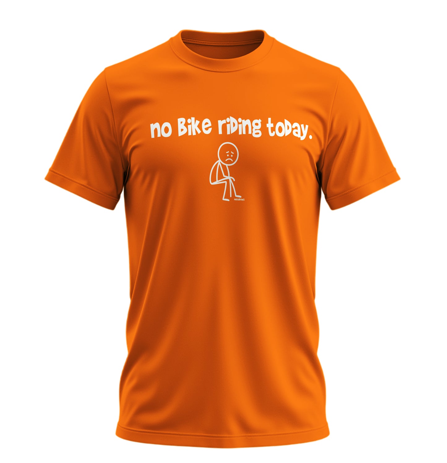 No Bike Riding Today - Unisex Rahat Kalıp Baskılı Tişört - Moto Garage Collection