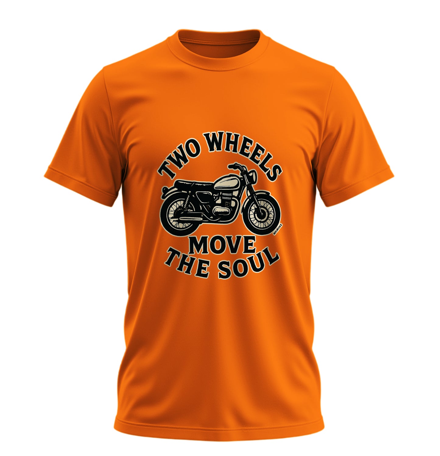 Two Wheels Move The Soul - İki Teker Ruhu Taşır - 10 Farklı Renk - Unisex Rahat Kalıp Baskılı Tişört - Moto Garage Collection