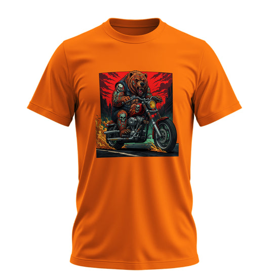 Fire on BearZ - 10 Farklı Renk - Unisex Rahat Kalıp Baskılı Tişört - BearZ Collection