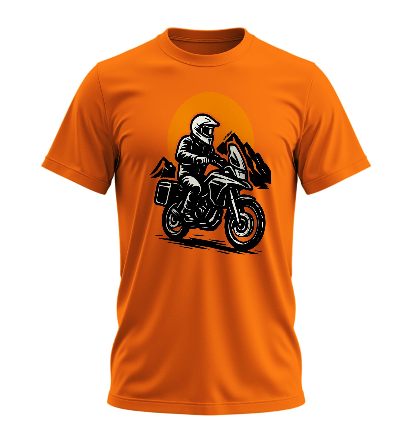 Adventure Motorcycle - 10 Farklı Renk - Unisex Rahat Kalıp Baskılı Tişört - Moto Garage Collection