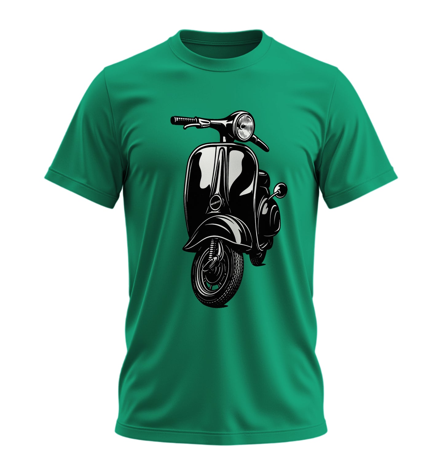 The Nostalgic Scooter - 10 Farklı Renk - Unisex Rahat Kalıp Baskılı Tişört - Moto Garage Collection