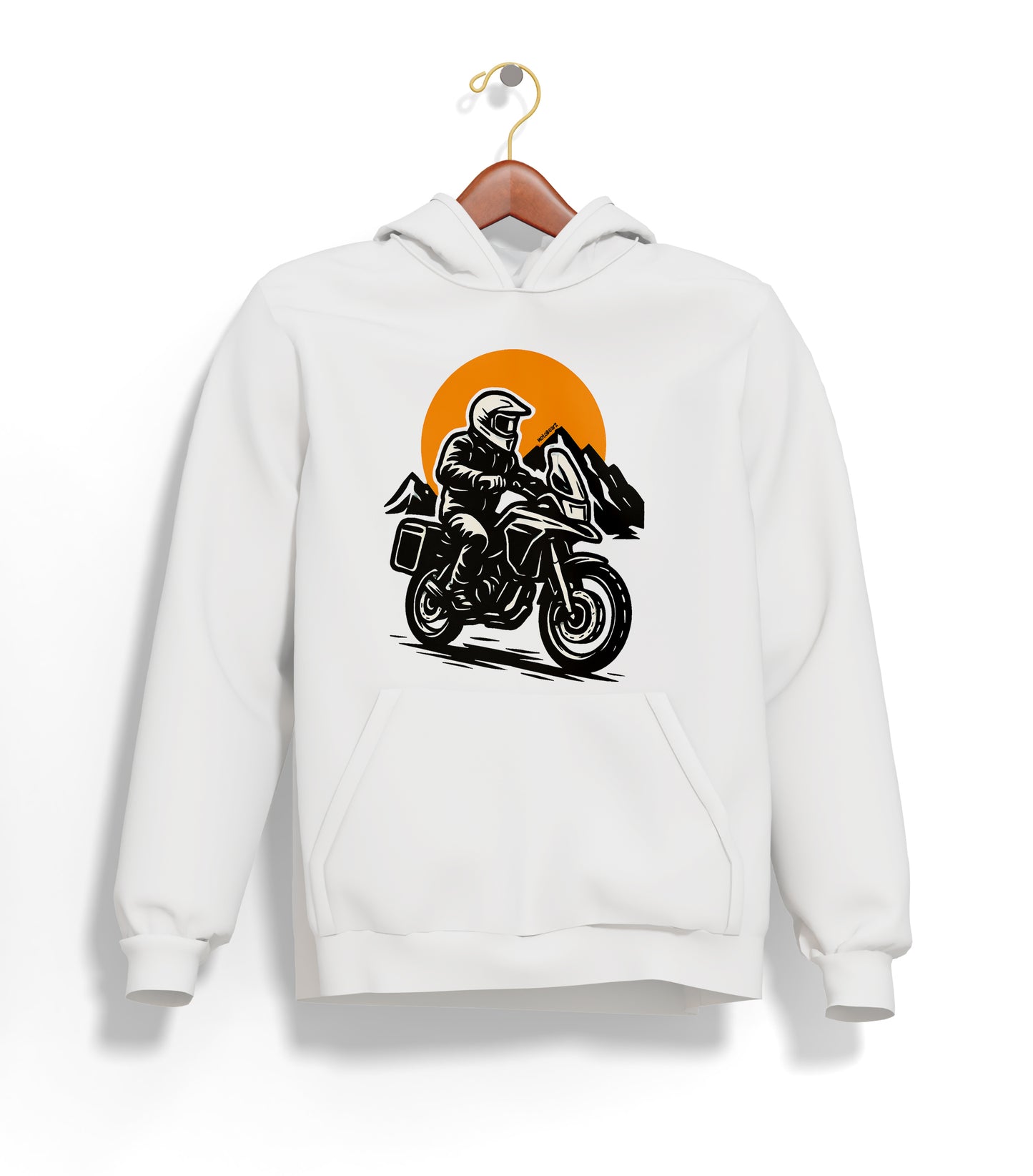 Adventure Biker Hoodie – Şardonlu Kalın Unisex Motosiklet Kapüşonlu Sweatshirt - Hoodie Collection