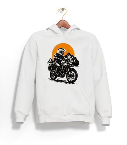 Adventure Biker Hoodie – Şardonlu Kalın Unisex Motosiklet Kapüşonlu Sweatshirt - Hoodie Collection