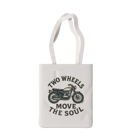 Two Wheels Move The Soul - İki Teker Ruhu Taşır MotoBearZ Bez Çanta – Tarzını Taşıyan Fonksiyonel Tasarım - Dayanıklı Kumaş