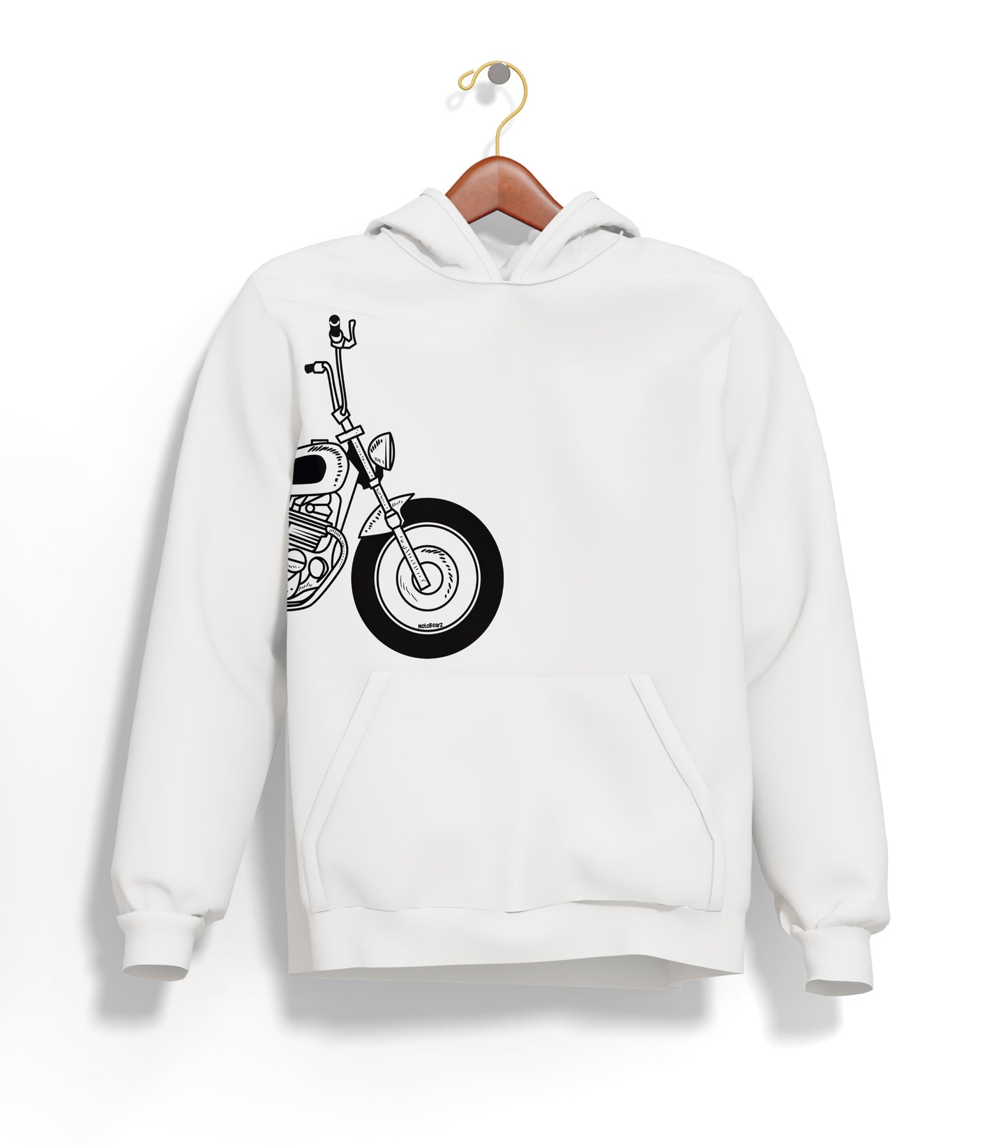 The Classic Voodoo Torque Hoodie – Şardonlu Kalın Unisex Motosiklet Kapüşonlu Sweatshirt - Hoodie Collection