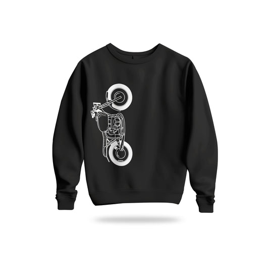 The Classic Crimson Vulture Chopper Sweatshirt Baskılı Bisiklet Yaka – Unisex Sweat Collection