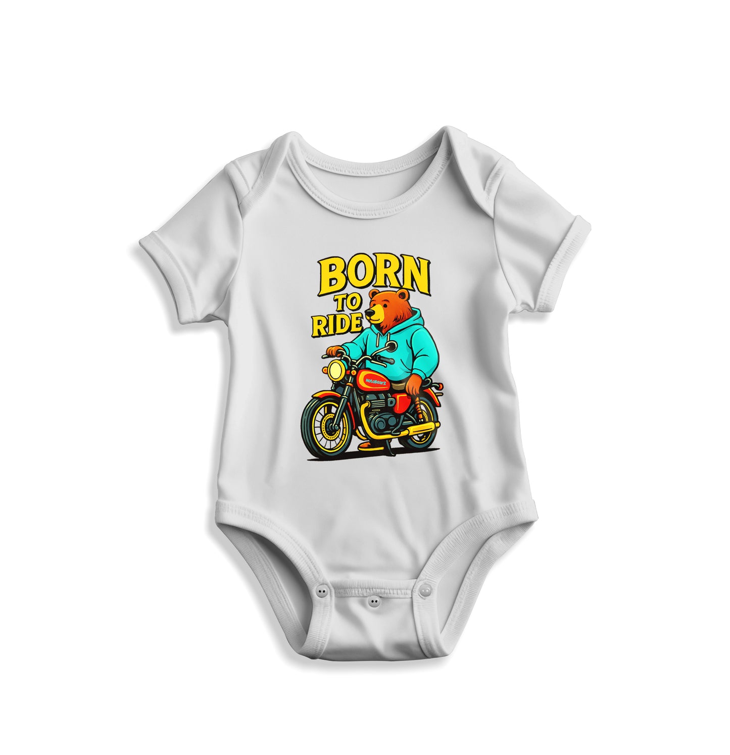 Born to Ride MotoBearZ Bebek Zıbını – Minik Ruhlara Büyük Stil - Yumuşacık Pamuklu Tasarım