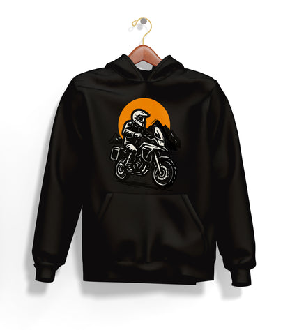 Adventure Biker Hoodie – Şardonlu Kalın Unisex Motosiklet Kapüşonlu Sweatshirt - Hoodie Collection