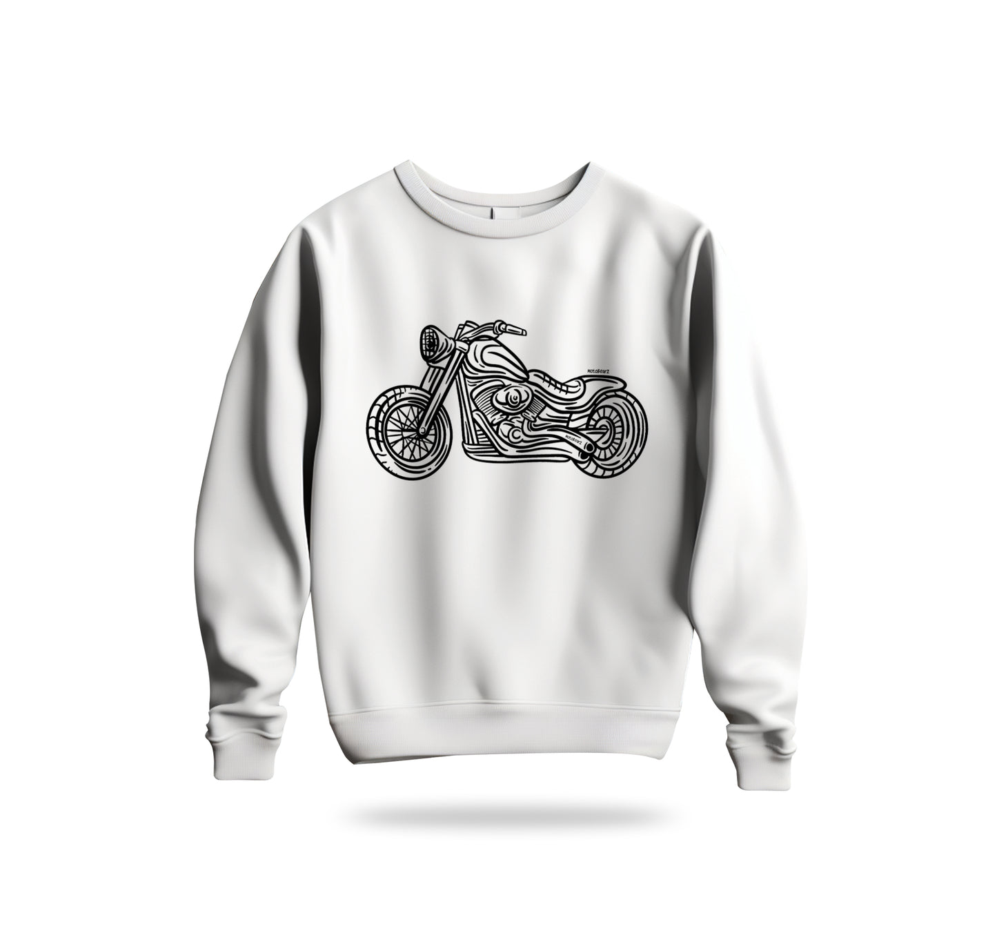 Chopper Line Sweatshirt Baskılı Bisiklet Yaka – Unisex Sweat Collection