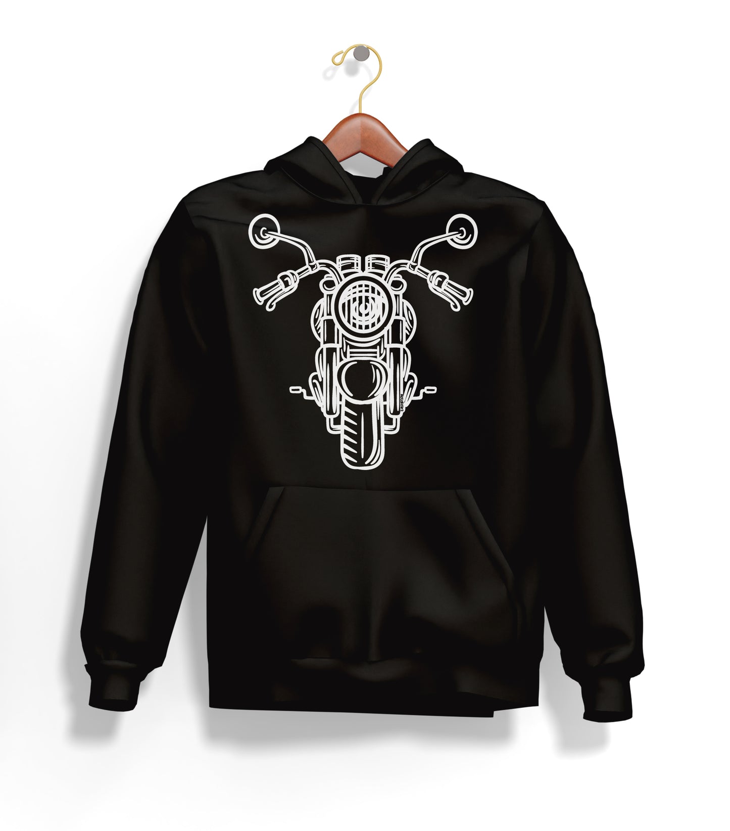 The Classic Ghost Piston Hoodie – Şardonlu Kalın Unisex Motosiklet Kapüşonlu Sweatshirt - Hoodie Collection