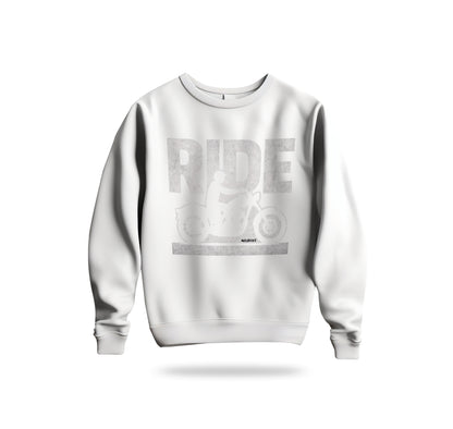 Ride Sweatshirt Baskılı Bisiklet Yaka – Unisex Sweat Collection