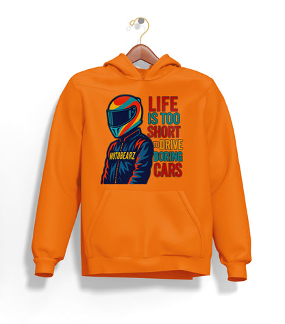Life is Too Short Hoodie – Şardonlu Kalın Unisex Motosiklet Kapüşonlu Sweatshirt - Hoodie Collection