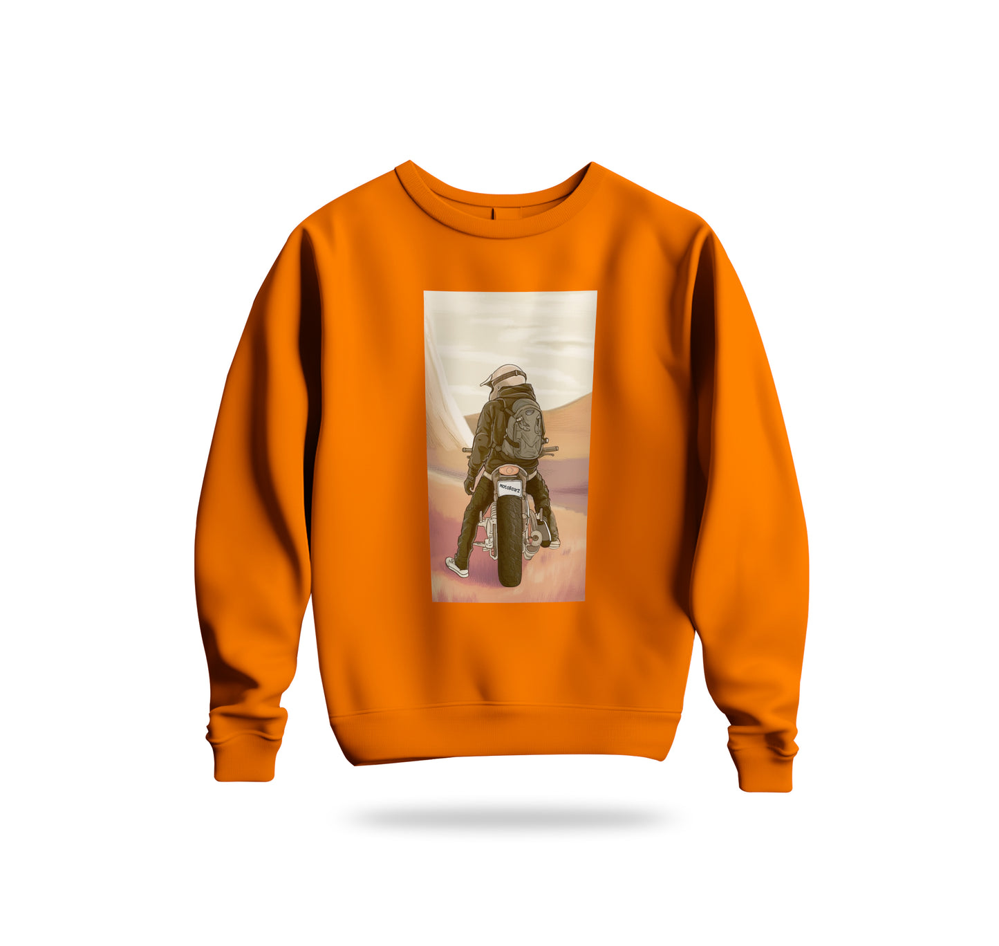 Desert Ride Sweatshirt Baskılı Bisiklet Yaka – Unisex Sweat Collection