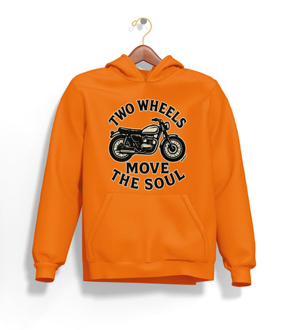 Two Wheels Move The Soul - İki Teker Ruhu Taşır Hoodie – Şardonlu Kalın Unisex Motosiklet Kapüşonlu Sweatshirt - Hoodie Collection
