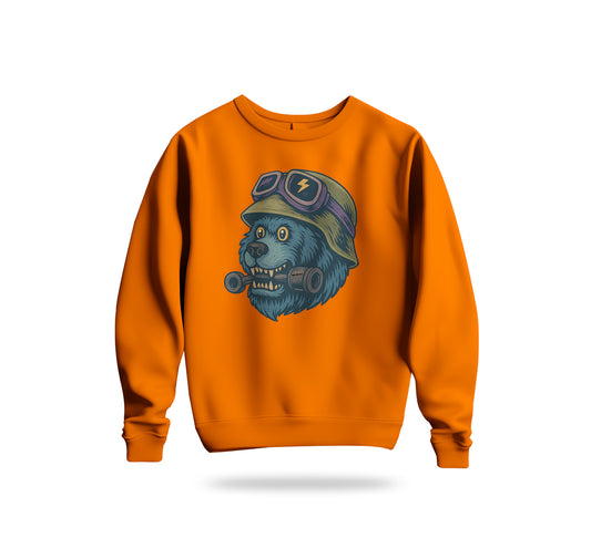 Crazy BearZ Sweatshirt Baskılı Bisiklet Yaka – Unisex Sweat Collection