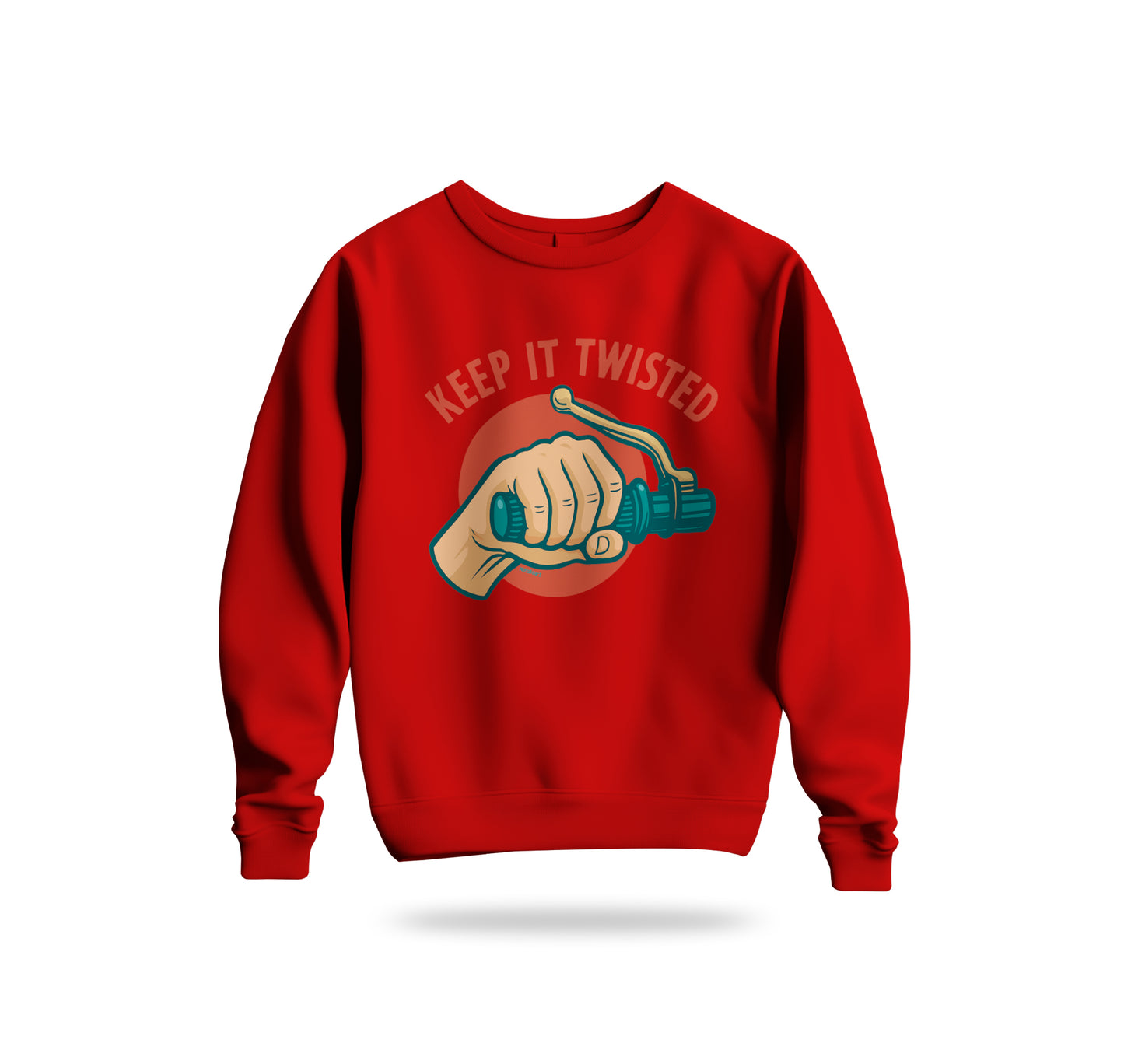 Keep It Twisted Sweatshirt Baskılı Bisiklet Yaka – Unisex Sweat Collection