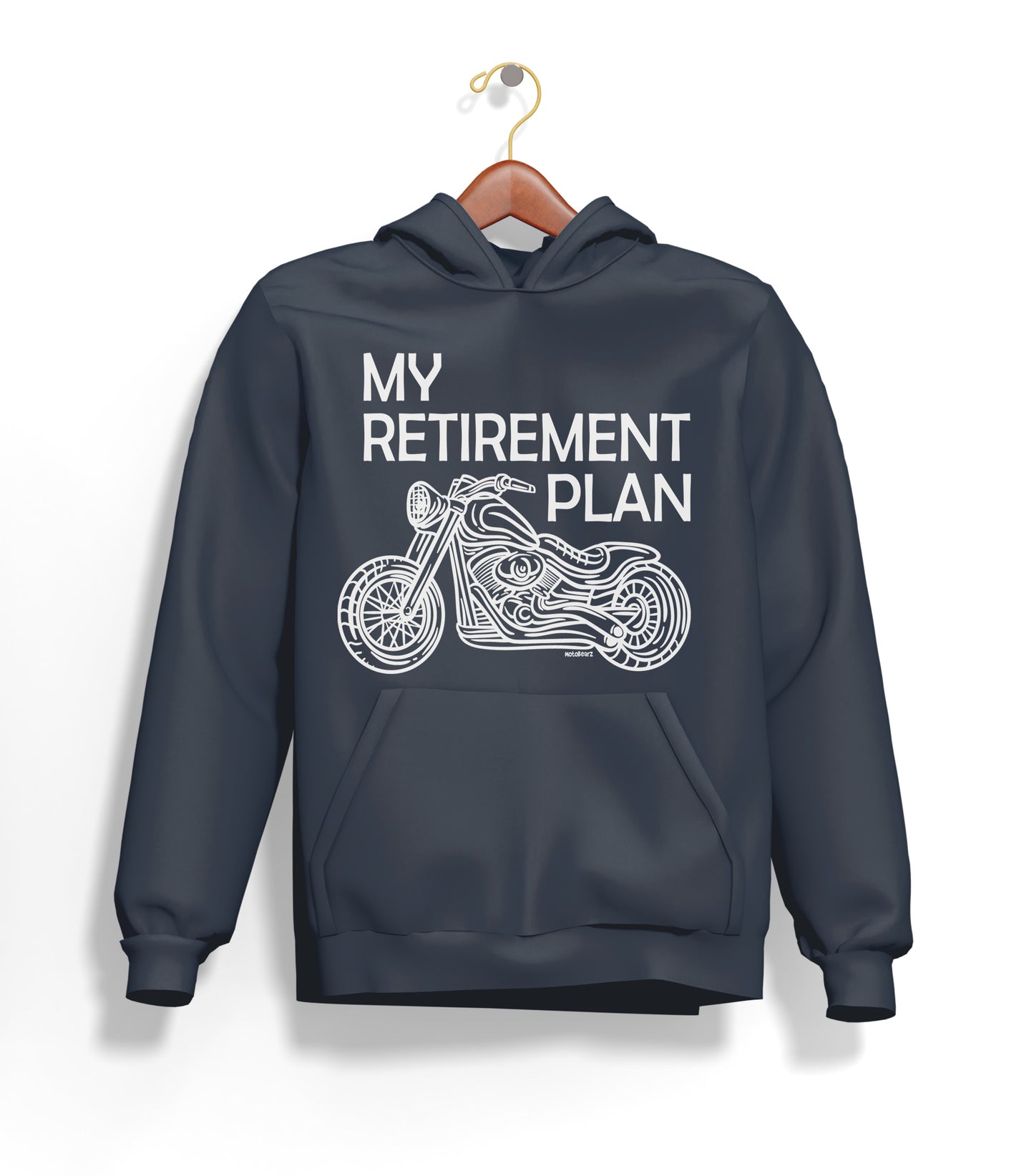 Benim Emeklilik Planım - My Retirement Plan Hoodie – Şardonlu Kalın Unisex Motosiklet Kapüşonlu Sweatshirt - Hoodie Collection