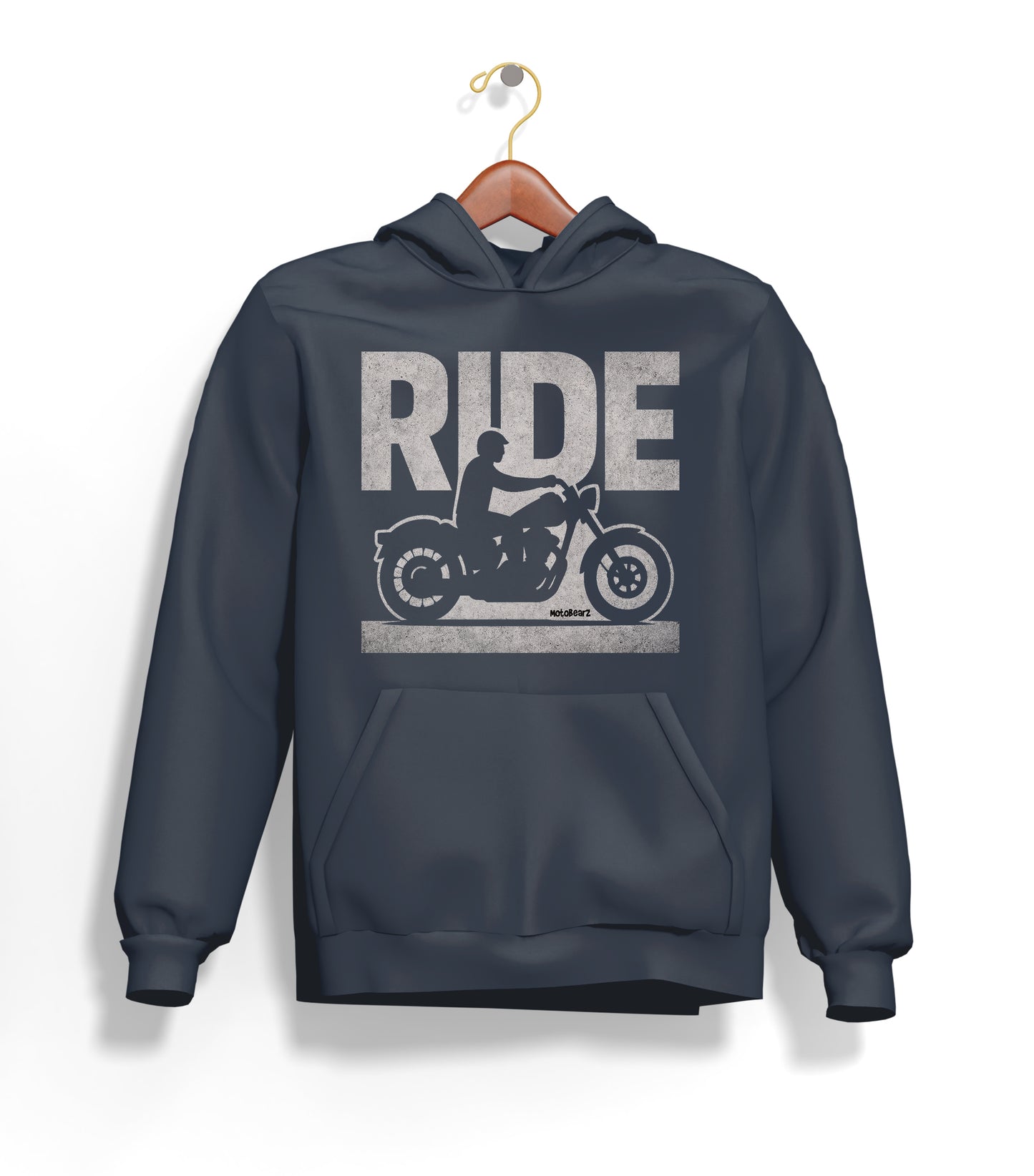 Ride Hoodie – Şardonlu Kalın Unisex Motosiklet Kapüşonlu Sweatshirt - Hoodie Collection