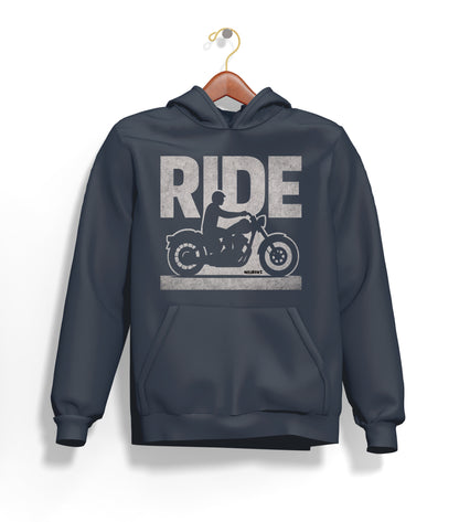 Ride Hoodie – Şardonlu Kalın Unisex Motosiklet Kapüşonlu Sweatshirt - Hoodie Collection