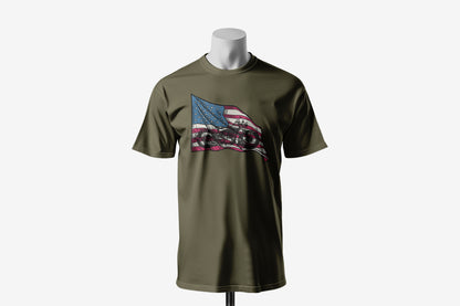 American Chopper - 10 Farklı Renk - Unisex Rahat Kalıp Baskılı Tişört - Moto Garage Collection