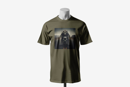 Road on BearZ - 10 Farklı Renk - Unisex Rahat Kalıp Baskılı Tişört - BearZ Collection