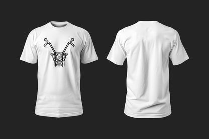 Chopper Head - 10 Farklı Renk - Unisex Rahat Kalıp Baskılı Tişört - Moto Garage Collection