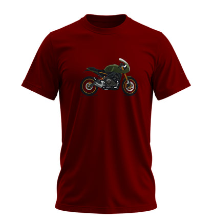 Adventure Draw Motosiklet - 10 Farklı Renk - Unisex Rahat Kalıp Baskılı Tişört - Moto Garage Collection