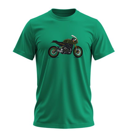 Adventure Draw Motosiklet - 10 Farklı Renk - Unisex Rahat Kalıp Baskılı Tişört - Moto Garage Collection