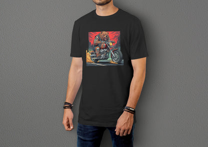 Fire on BearZ - 10 Farklı Renk - Unisex Rahat Kalıp Baskılı Tişört - BearZ Collection
