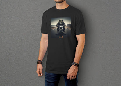 Road on BearZ - 10 Farklı Renk - Unisex Rahat Kalıp Baskılı Tişört - BearZ Collection