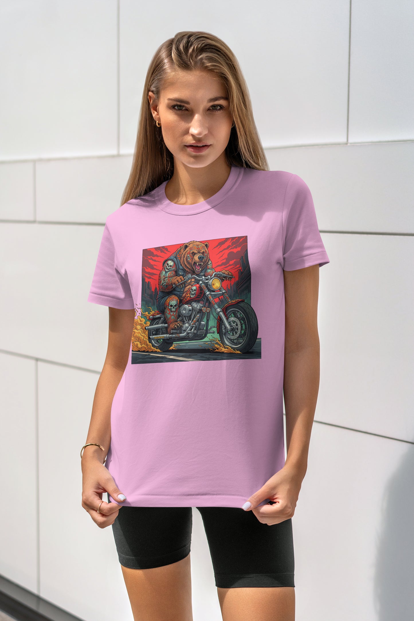 Fire on BearZ - 10 Farklı Renk - Unisex Rahat Kalıp Baskılı Tişört - BearZ Collection