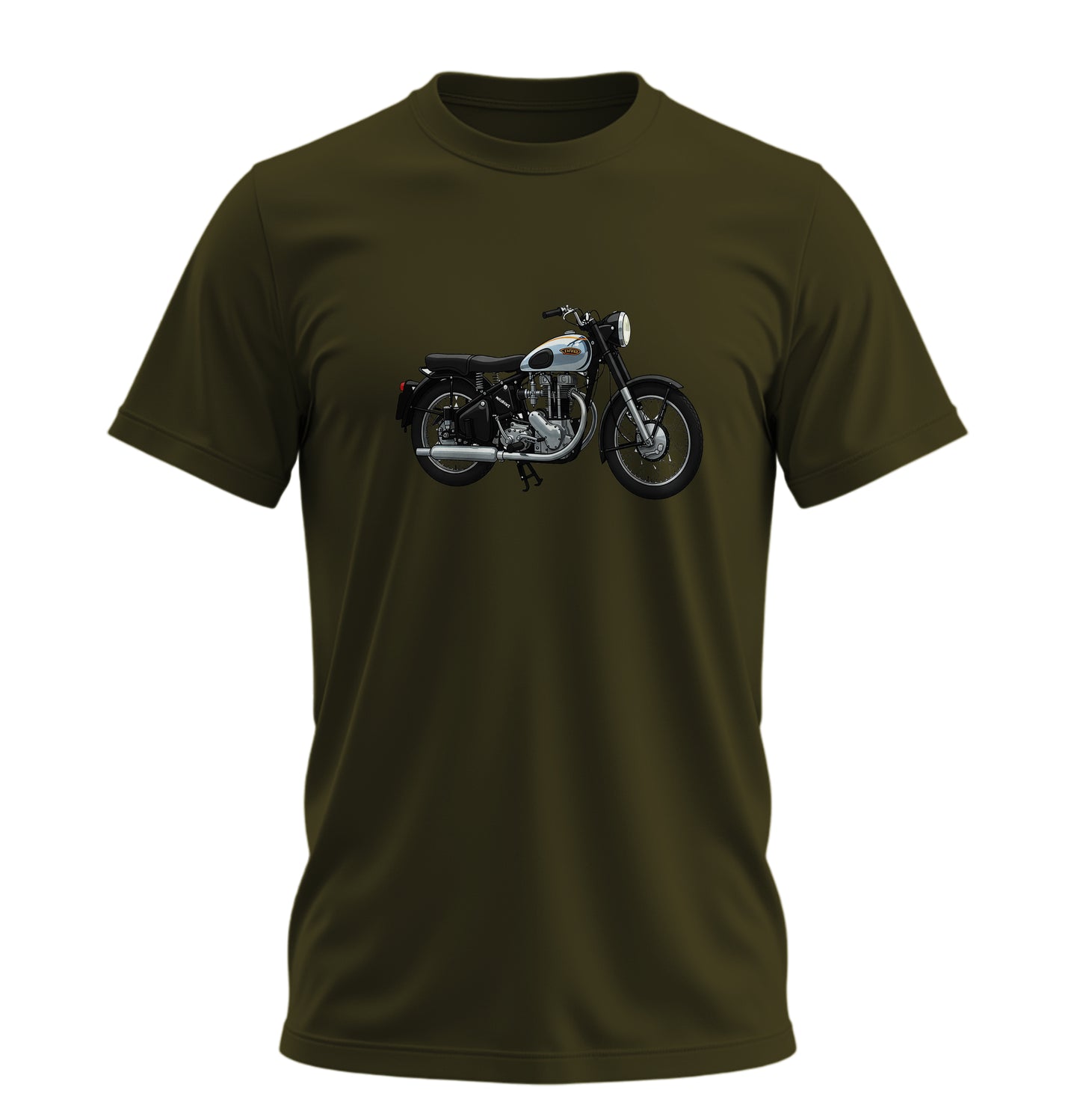 Rider Motosiklet - 10 Farklı Renk - Unisex Rahat Kalıp Baskılı Tişört - Moto Garage Collection