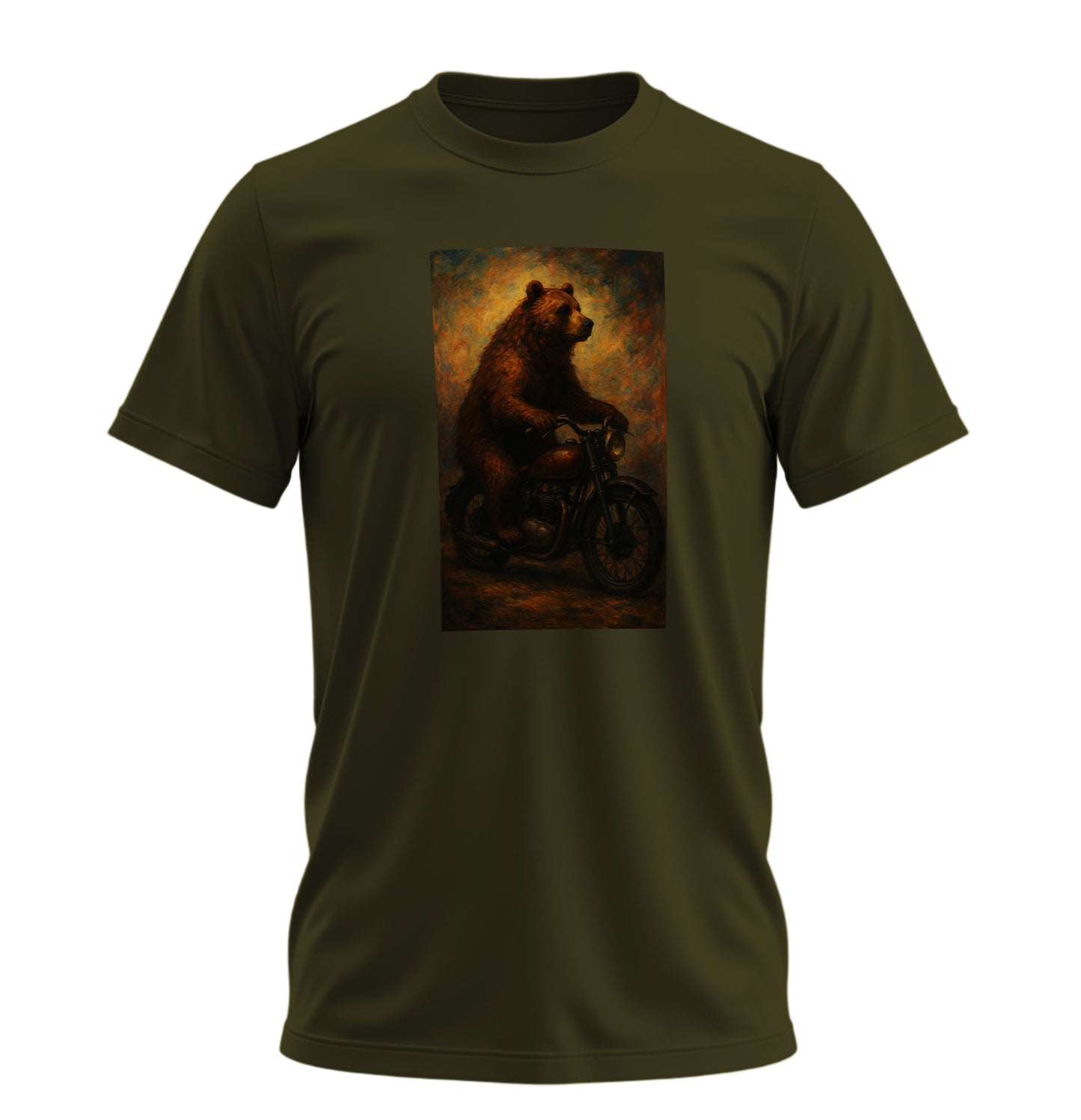 BearZ Art - 10 Farklı Renk - Unisex Rahat Kalıp Baskılı Tişört - BearZ Collection