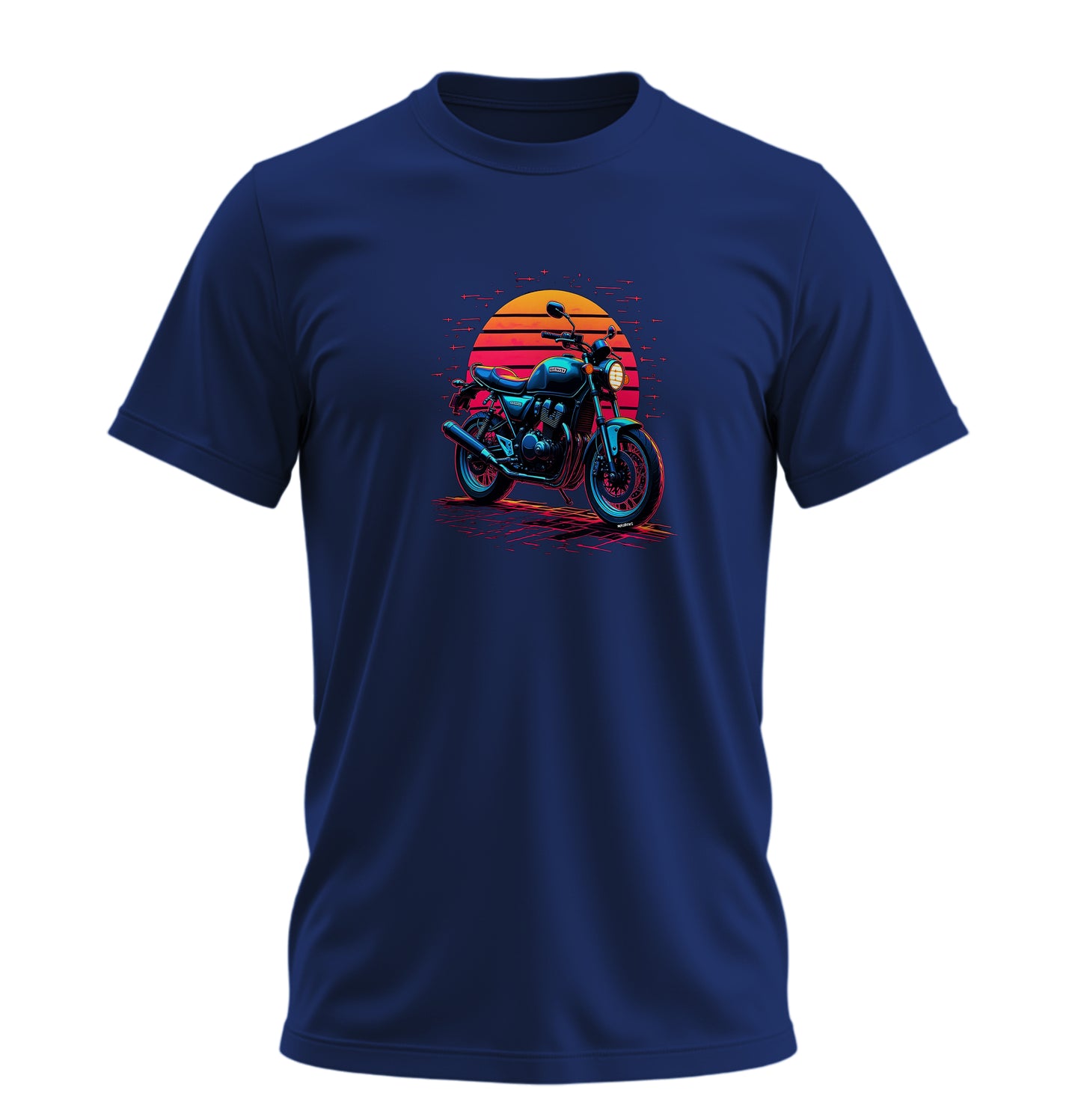 Retro Motosiklet - 10 Farklı Renk - Unisex Rahat Kalıp Baskılı Tişört - Moto Garage Collection