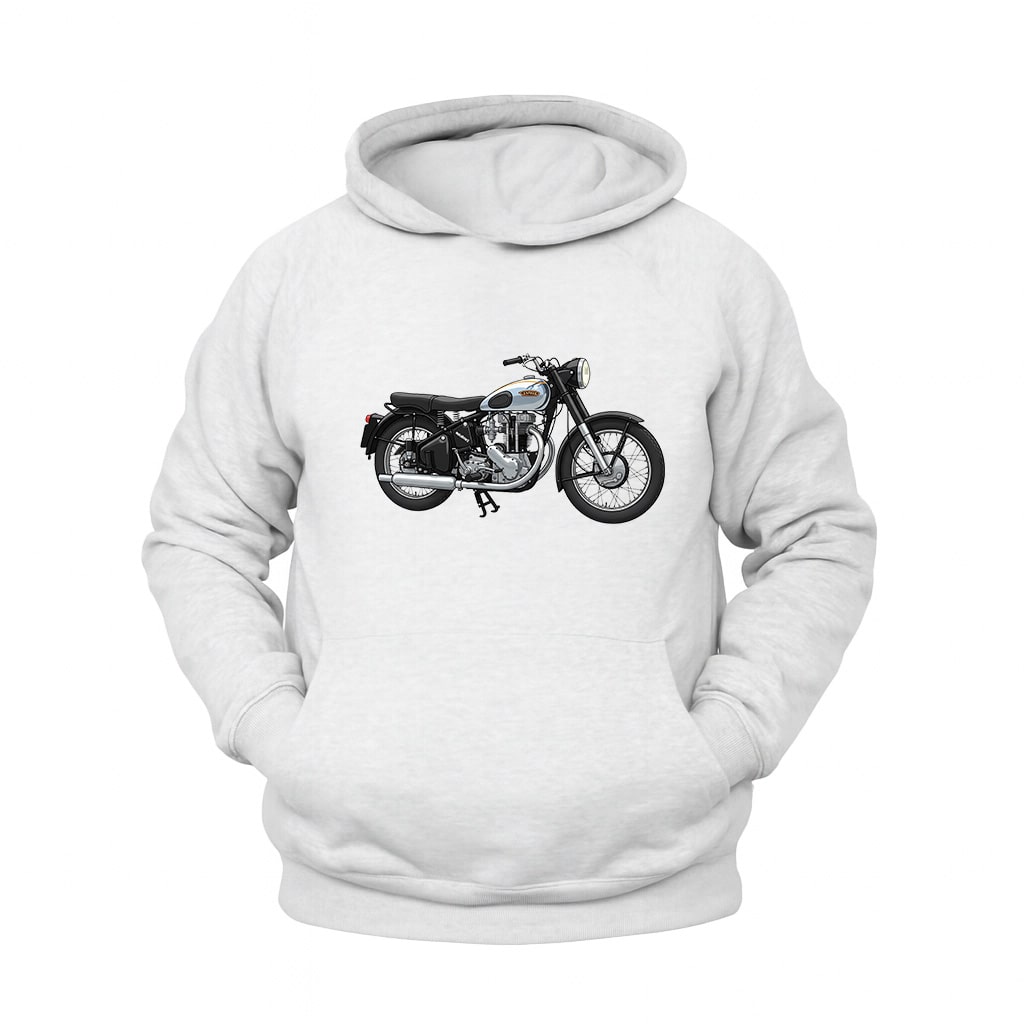 Nostaljik Motosiklet Hoodie – Şardonlu Kalın Unisex Motosiklet Kapüşonlu Sweatshirt - Hoodie Collection