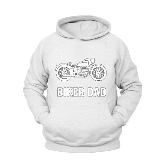 Motorcu Baba Hoodie – Şardonlu Kalın Unisex Motosiklet Kapüşonlu Sweatshirt - Hoodie Collection