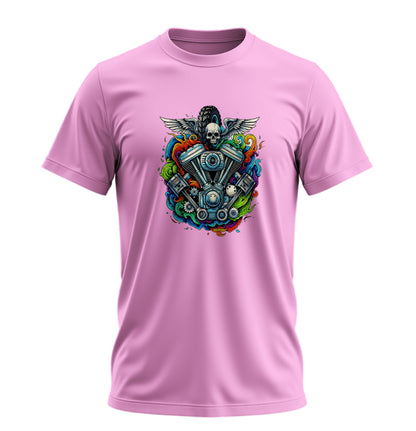 Motor Sanatı Motosiklet - 10 Farklı Renk - Unisex Rahat Kalıp Baskılı Tişört - Moto Garage Collection