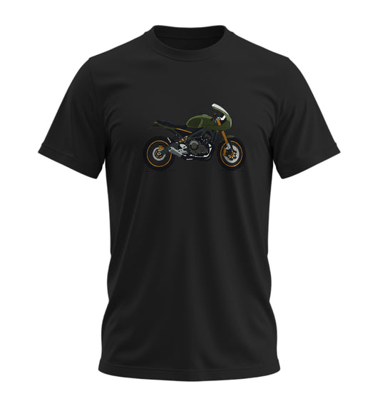 Adventure Draw Motosiklet - 10 Farklı Renk - Unisex Rahat Kalıp Baskılı Tişört - Moto Garage Collection