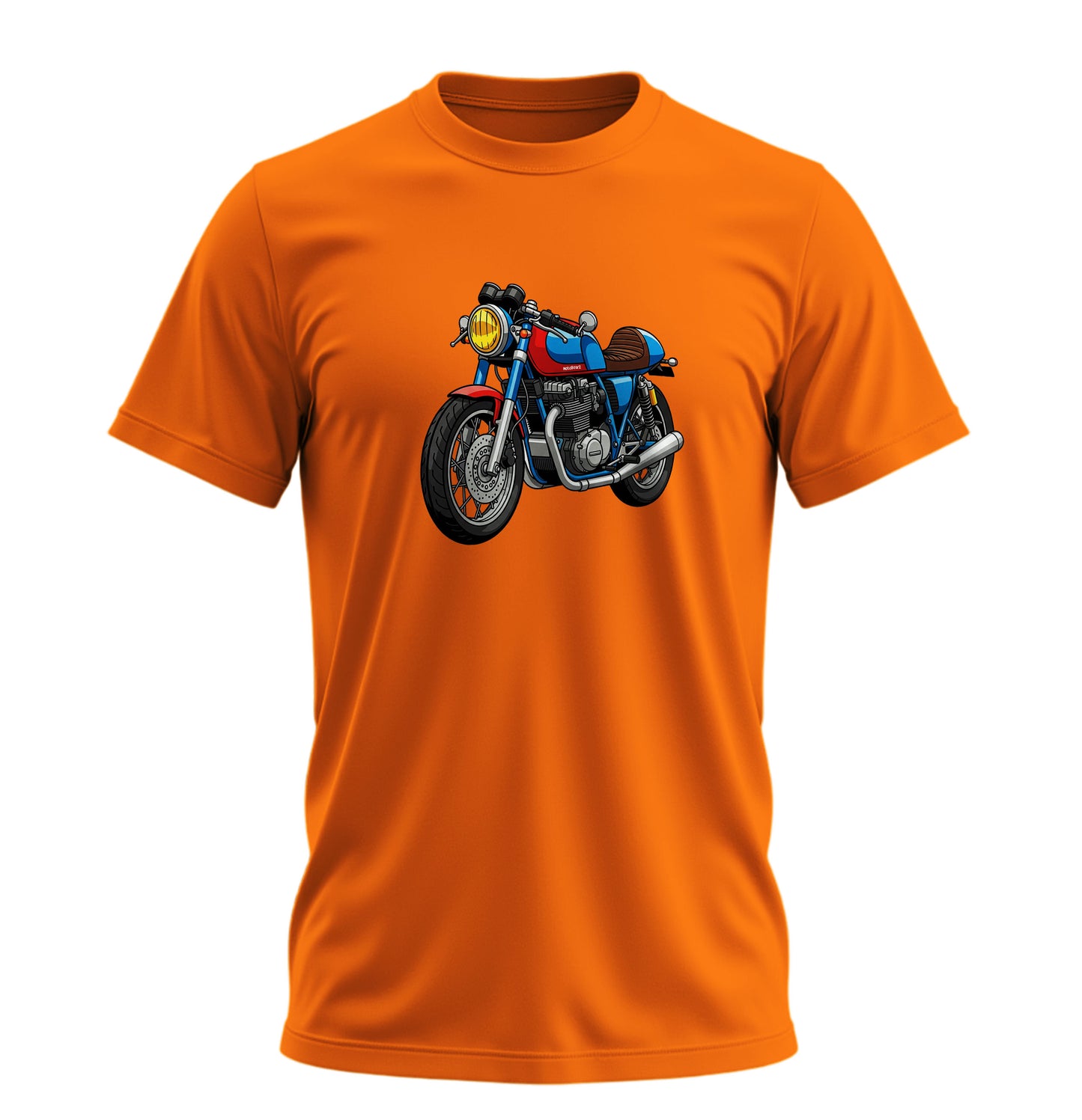 Renkli Motosiklet - 10 Farklı Renk - Unisex Rahat Kalıp Baskılı Tişört - Moto Garage Collection